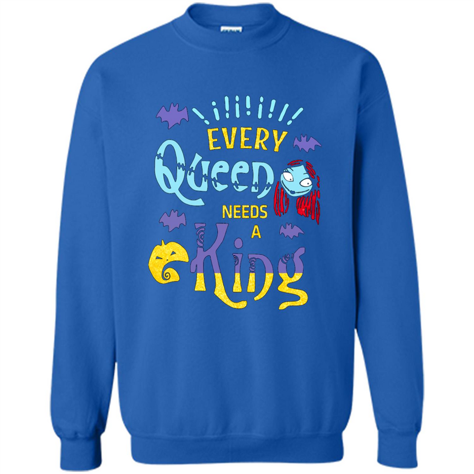 Nightmare Before Christmas Shirt - Sally Glitter Shirt - Every Queen needs a King PINGPONG