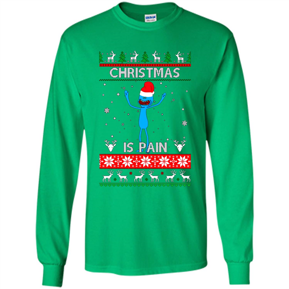 Mr Meeseeks Christmas Is Pain – Rick and Morty Christmas Sweater PINGPONG