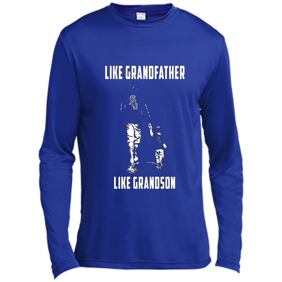 Chicago White Sox GrandFather Like GrandSon - Canvas Long Sleeve T-Shirt