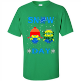 Snow Day Shirt For Detroit Lions Vs Minion Fans pingpong