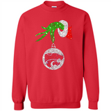 Amazing Kansas State Wildcats Glitter Grinch Monogram Ornament Christmas Gift - Sweatshirt