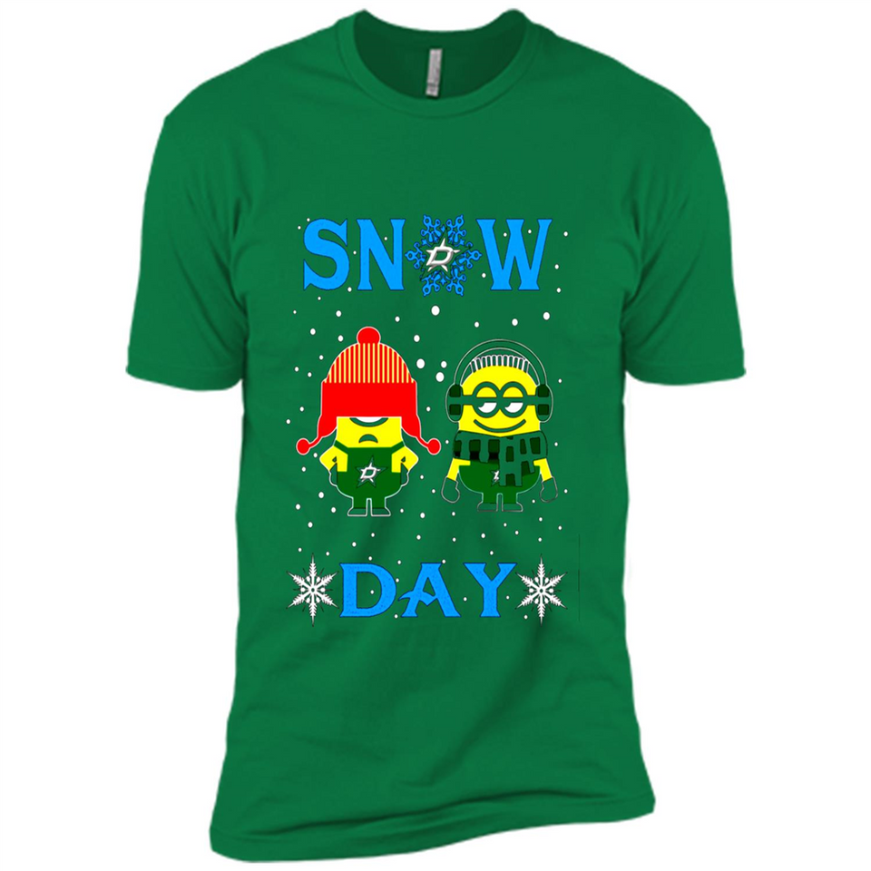 Snow Day Shirt For Dallas Stars Vs Minion Fans pingpong
