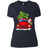 Vintage Santa red Truck Christmas Tree PINGPONG