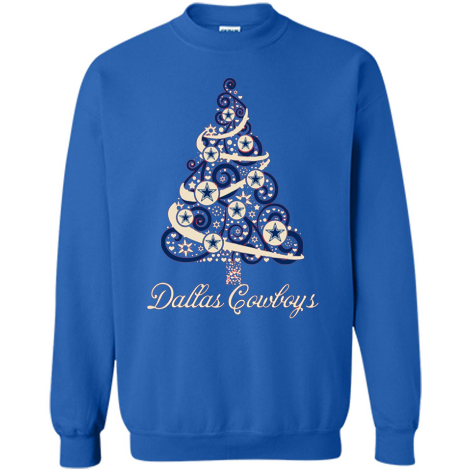 Dallas Cowboys NFL Football Team Logo Christmas Tree T-Shirt - Sweatshirt