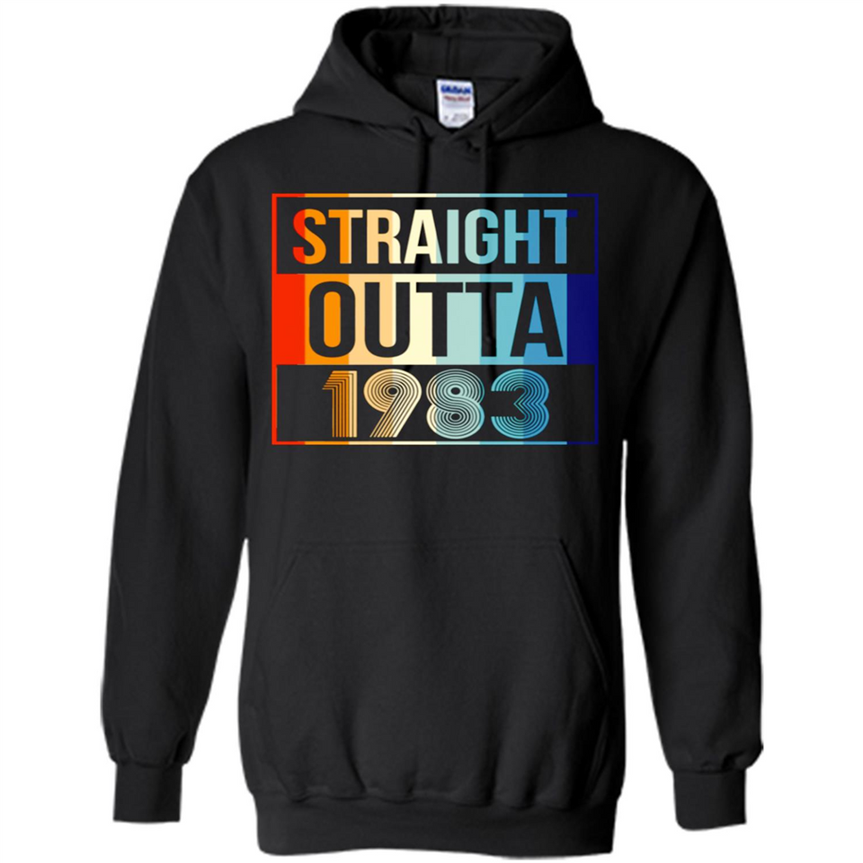 Retro Straight Outta 1983 35 Years Old - Hoodie
