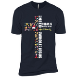 All I need today is a little bit of Hallmark and a whole lot of Jesus - Premium Short Sleeve T-Shirt