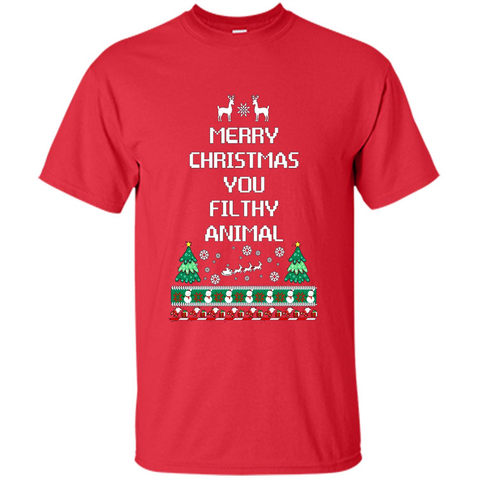 Merry Christmas You Filthy Animal Sweatshirt PINGPONG