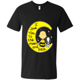 I LOVE YOU TO THE MOON AND BLACK CHARLIE BROWN AND SNOOPY