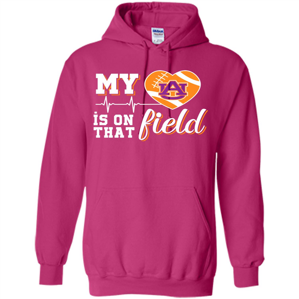 Auburn Tigers Football My Heart is on that Field - Hoodie