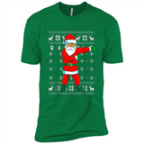 Flossing Santa Christmas Ugly Sweater Style Pajama Xmas Gift - Premium Short Sleeve T-Shirt