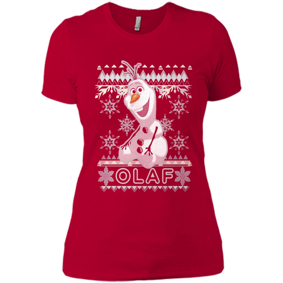 Olaf frozen ugly christmas sweater - Ladies' Boyfriend T-Shirt