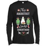 This Architect Loves Christmas Tree Shirt with Snowman