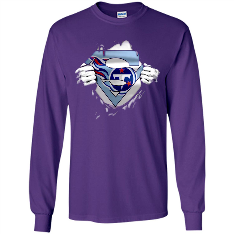 Tennessee Titans And Superman Fans - Long Sleeve T-Shirt