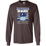 Police boyfriend Shark Blue Line Tee