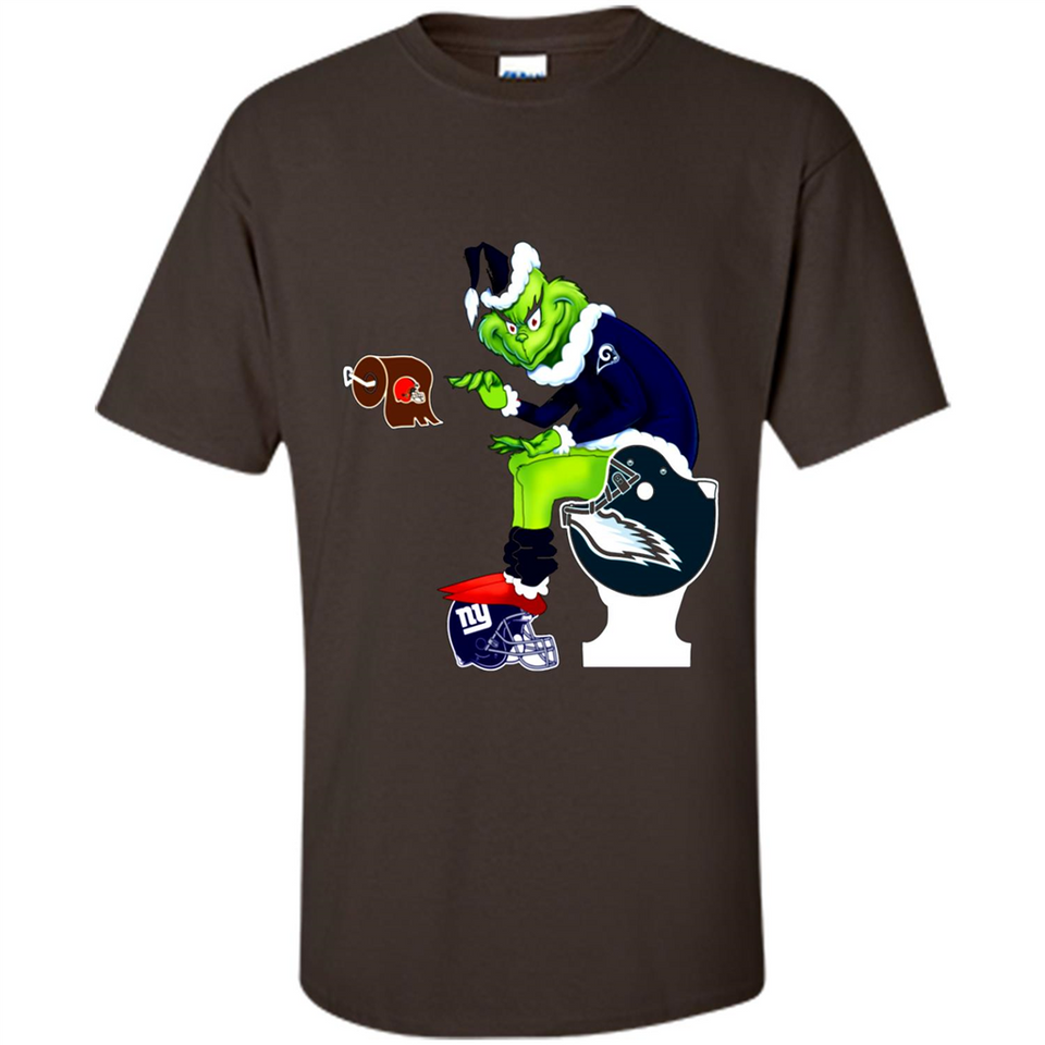 Los Angeles Rams Toilet Grinch Santa Claus Football Fan PINGPONG