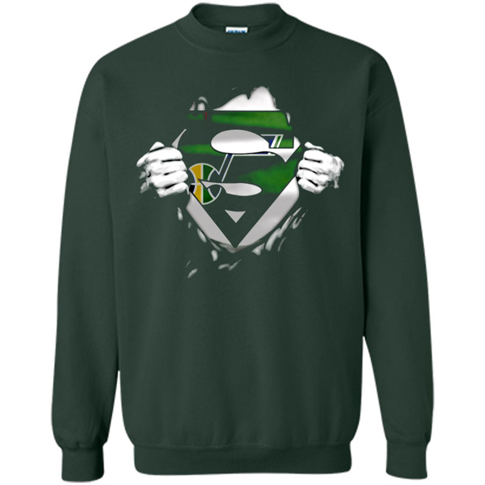 Utah Jazz And Superman Fans - Sweatshirt