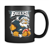 Grumpy Santa Claus Philadelphia Eagles Football Team PINGPONG
