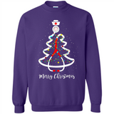 Christmas tree Nurse merry Christmas - Sweatshirt