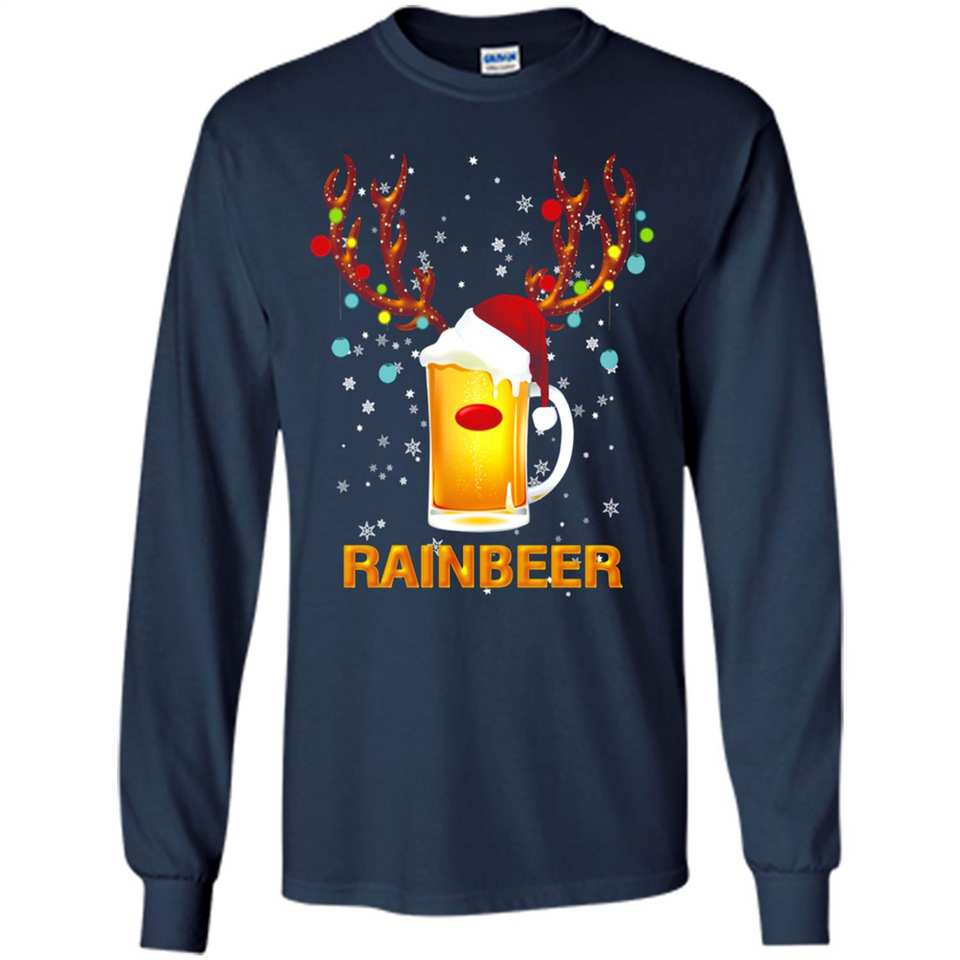 Rainbeer Funny Reindeer Beer Lover