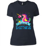 Unicorns are born in Sagittarius Birthday Rainbow Custom Ultra Cotton
