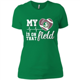 Florida State Seminoles Football My Heart is on that Field - Ladies' Boyfriend T-Shirt