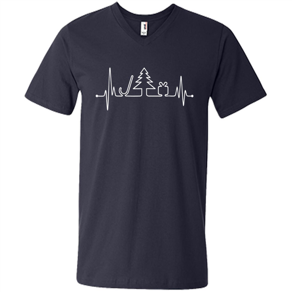 Heartbeat Christmas Tree T-shirt Funny Xmas Costume
