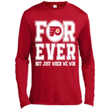 Philadelphia Flyers Forever For ever not just when we win - Canvas Long Sleeve T-Shirt