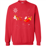 Christmas Unicorn Rudolph and Santa - Sweatshirt