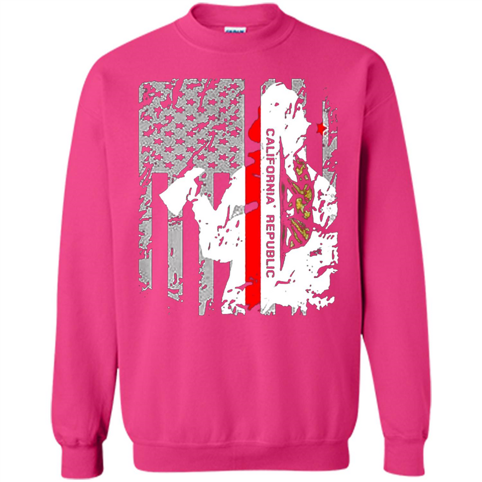 Paradise California Firefighter Thin Red Line Funds Youth T-Shirt PINGPONG - Sweatshirt