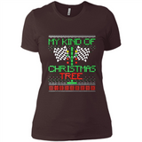 Funny Drag Racing Ugly Christmas Holiday Tree PING PONG