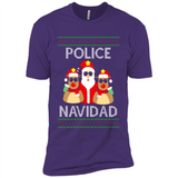 FUNNY POLICE NAVIDAD T-SHIRT Santa Christmas Party - Premium Short Sleeve T-Shirt