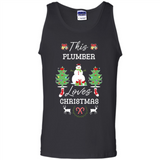 This Plumber Loves Christmas Tree Shirt with Snowman