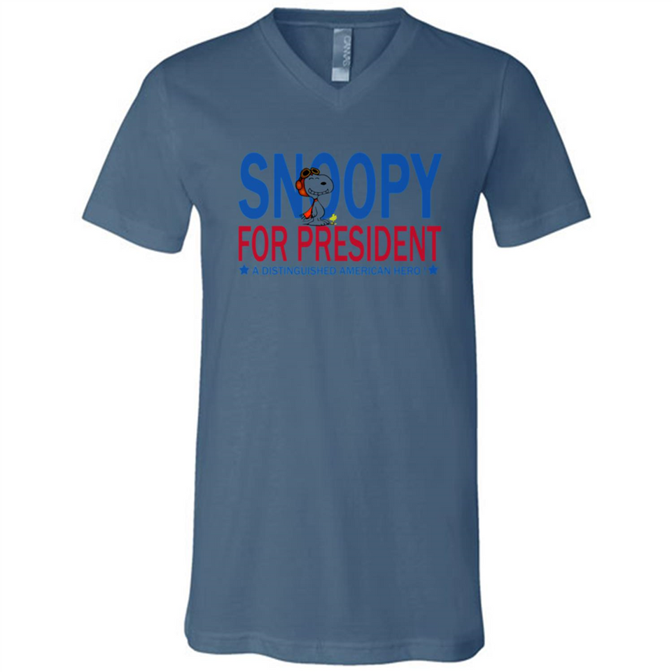 Snoopy for President - Canvas Unisex V-Neck