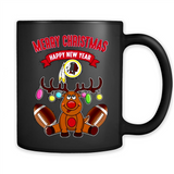 Washington Redskins NFL Reindeer Funny Merry Christmas And Happy New Year