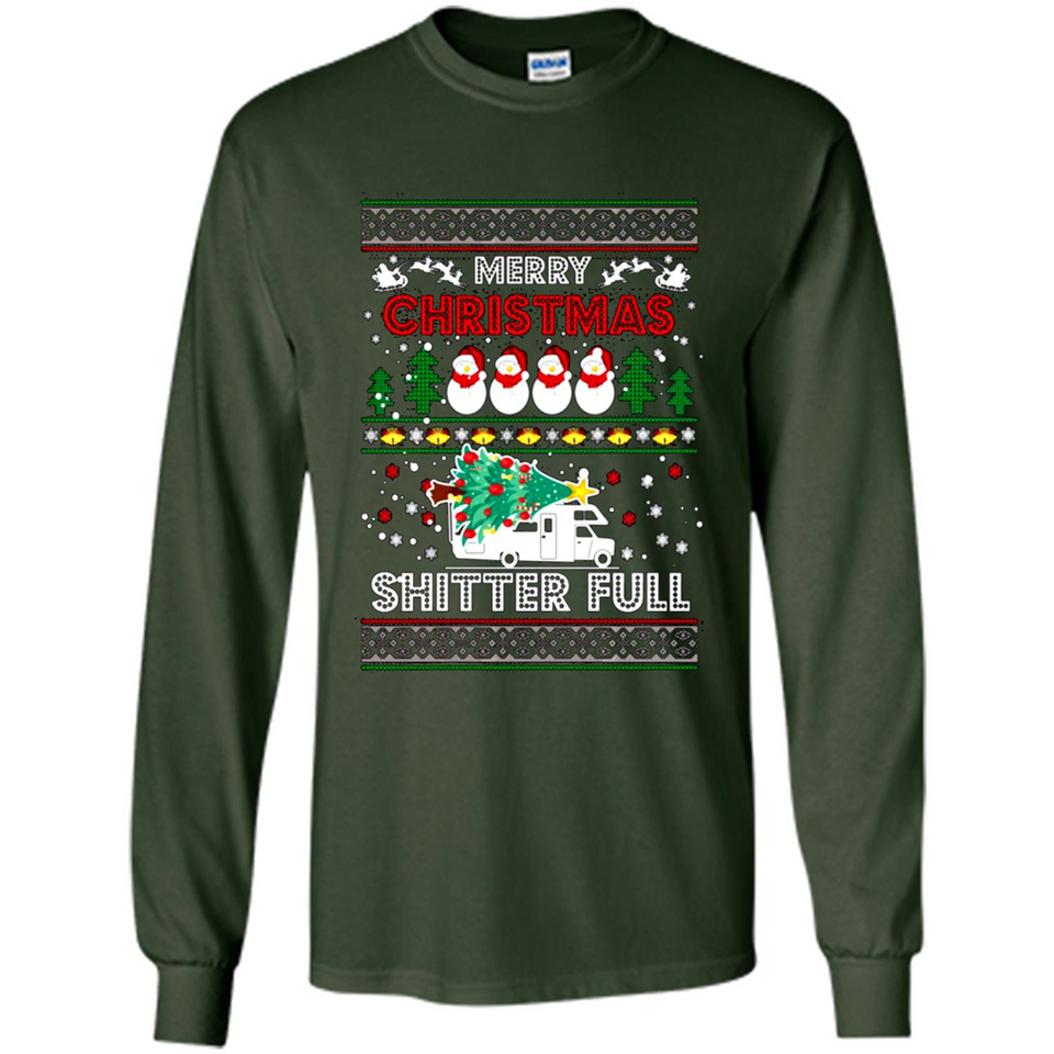 Merry Christmas Shitter Full Christmas Tree Snowman PING PONG
