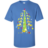 Tractor Car Christmas Tree T-shirt For Drivers