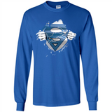 Detroit Lions And Superman Fans - Long Sleeve T-Shirt