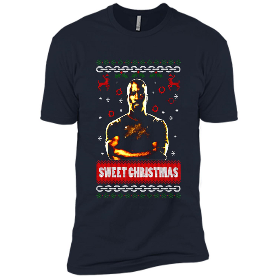 Christmas Ugly Sweater Floyd Mayweather Sweet Christmas - Premium Short Sleeve T-Shirt