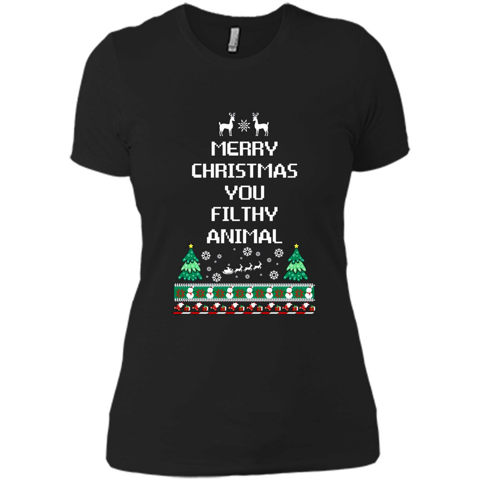 Merry Christmas You Filthy Animal Sweatshirt PINGPONG