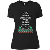 Merry Christmas You Filthy Animal Sweatshirt PINGPONG