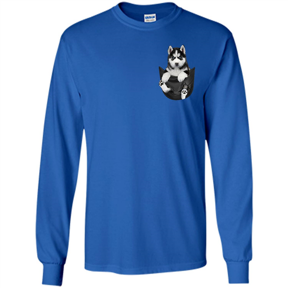 Husky Pocket - Long Sleeve T-Shirt