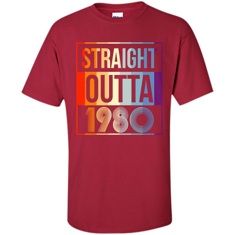 Retro Straight Outta 1980 38 Years Old - Shirt
