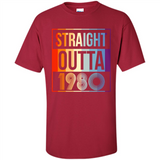 Retro Straight Outta 1980 38 Years Old - Shirt