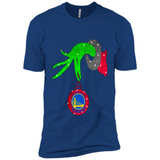 GRINCH HAND HOLDING GOLDEN STATE WARRIORS GLITTER CHRISTMAS PINGPONG