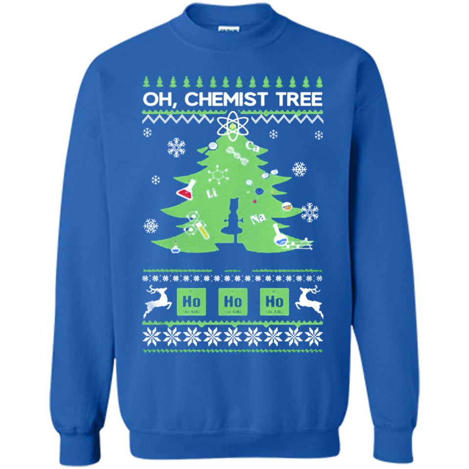 Oh Chemist Tree Ugly Christmas Sweater - Sweatshirt