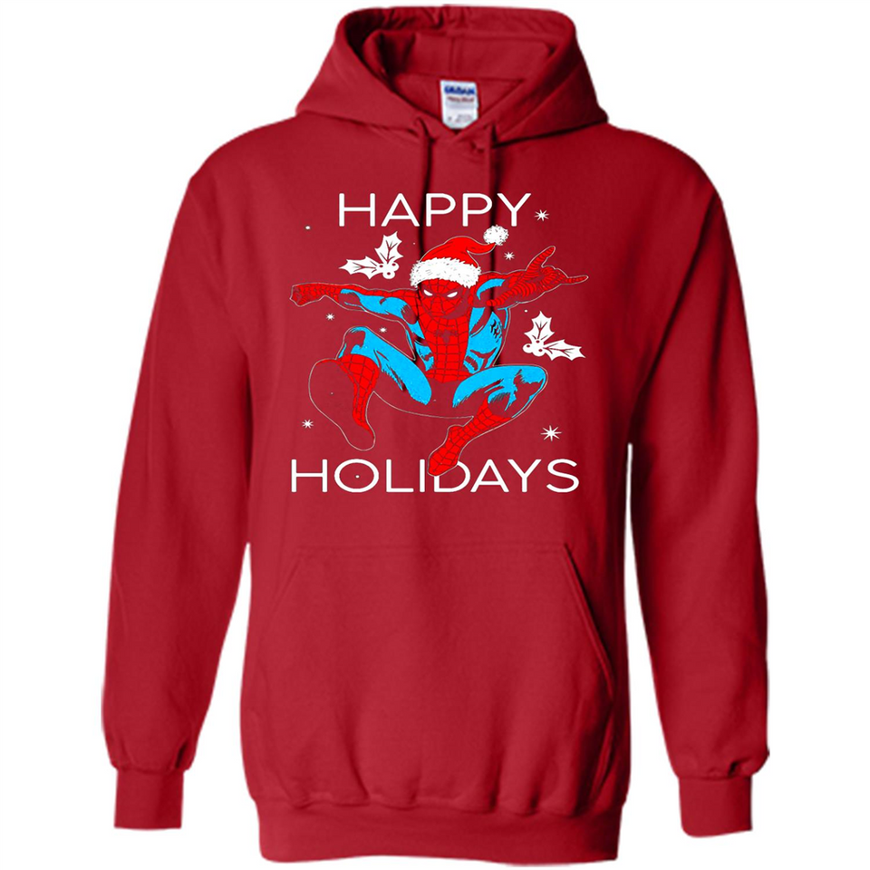 Marvel Spider Man Happy Holidays Santa Christmas Mug PINGPONG - Hoodie