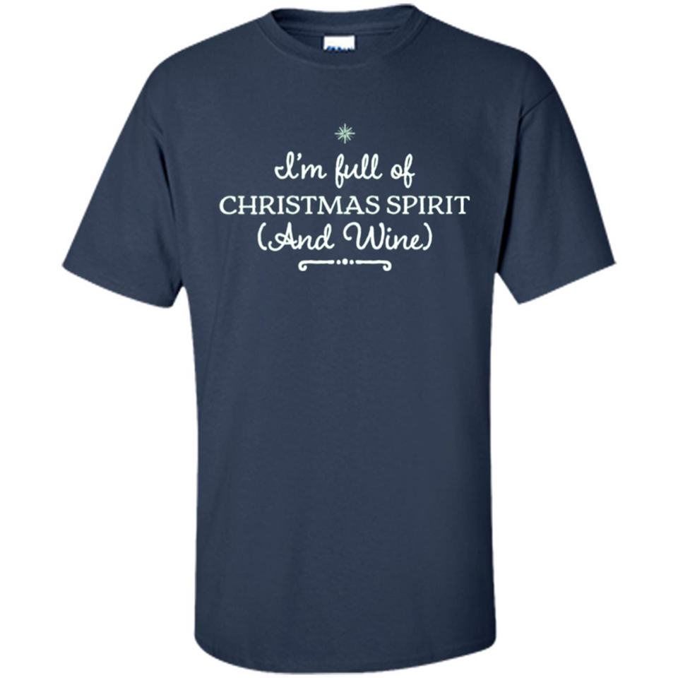 Christmas Tshirt for Women - Christmas Wine