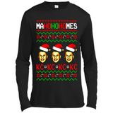 Patrick Mahomes Ma Ho Ho Homes Christmas sweatshirt PINGPONG - Canvas Long Sleeve T-Shirt