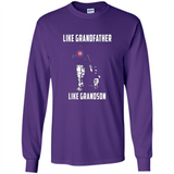 Chicago Cubs GrandFather Like GrandSon - Long Sleeve T-Shirt