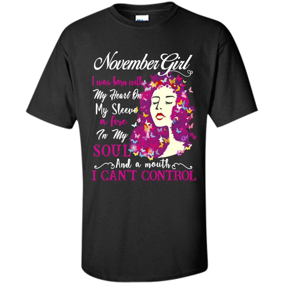 November Butterfly Girl - Shirt